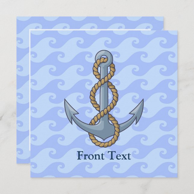 Anchor with Rope Invitation (Front/Back)