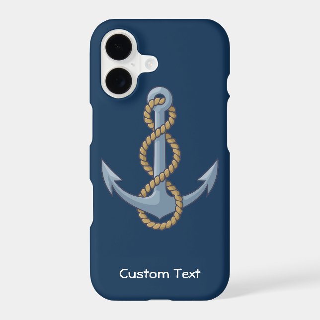Anchor with Rope iPhone Case (Back)