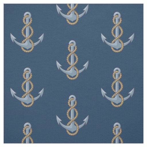 Anchor with Rope Pattern Fabric