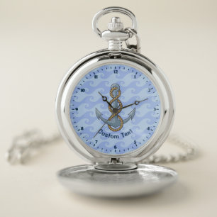 Anchor with Rope Pocket Watch