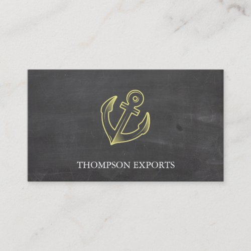Anchor Yellow Business Card