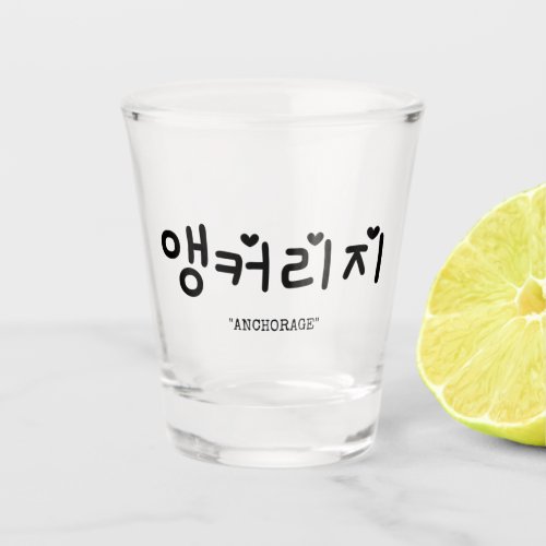 Anchorage  앵커리지 in Korean  SOJU Shot Glass