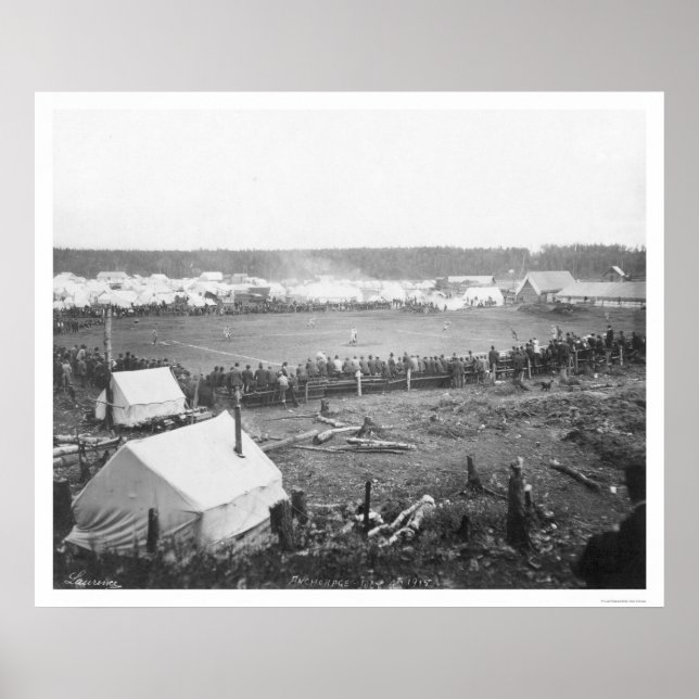 Anchorage, Alaska Baseball 1915 Poster (Front)