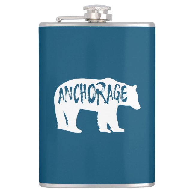 Anchorage Alaska Bear Flask (Front)