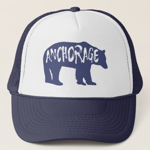 Anchorage Alaska Bear Trucker Hat