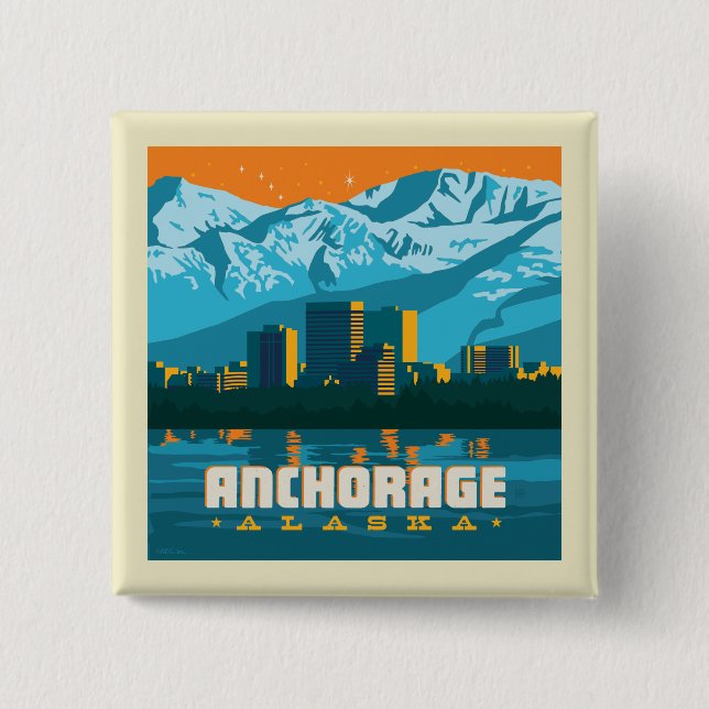 Anchorage, Alaska Button (Front)