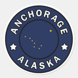 Anchorage Alaska Classic Round Sticker