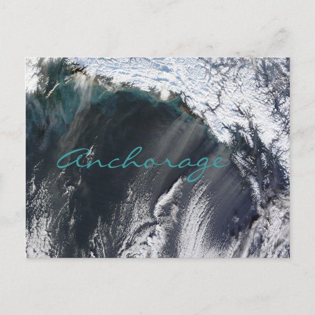 Anchorage Alaska Dust Storm Postcard (Front)