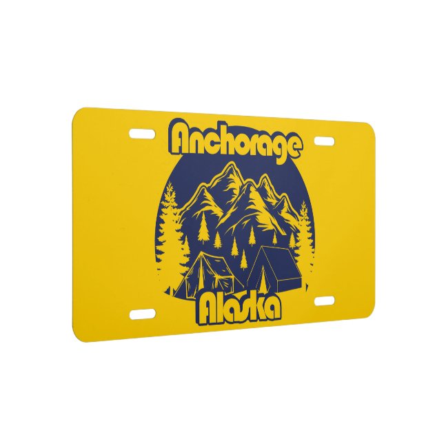 Anchorage Alaska License Plate (Right)