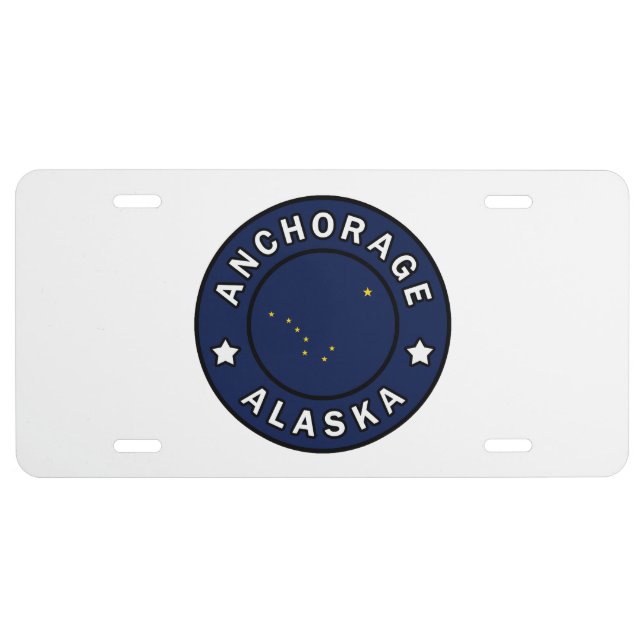 Anchorage Alaska License Plate (Front)