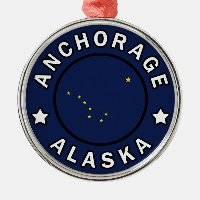 Anchorage Alaska Metal Ornament (Front)
