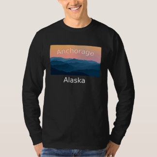 Anchorage Alaska Mountain sunset hometown T-Shirt