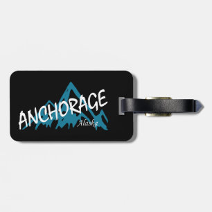 Anchorage Alaska Mountains Luggage Tag