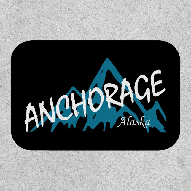 Anchorage Alaska Mountains Patch (Front)