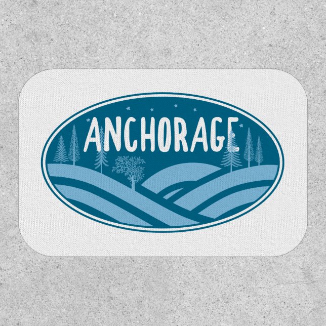Anchorage Alaska Outdoors Patch (Front)