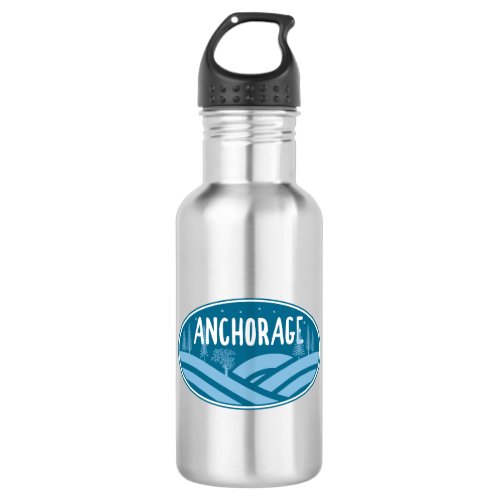 Anchorage Alaska Outdoors Stainless Steel Water Bottle