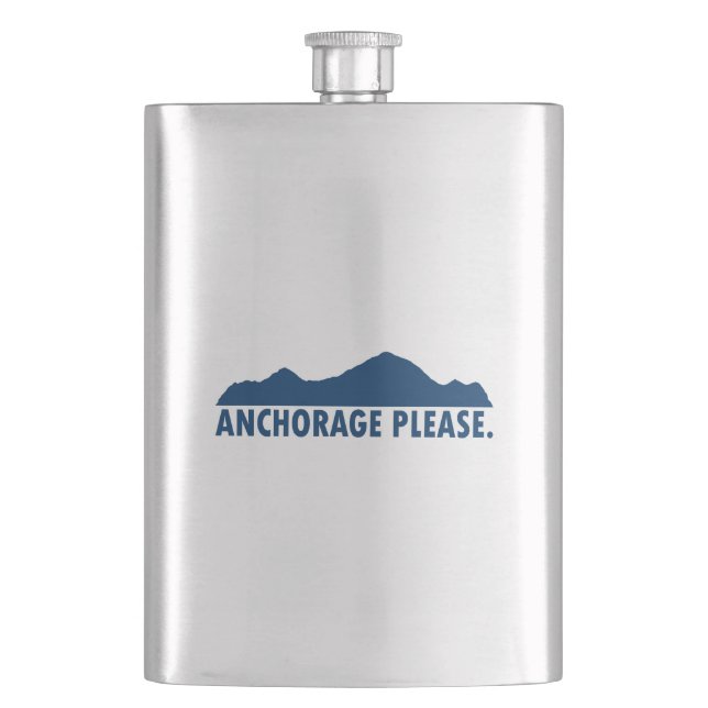 Anchorage Alaska Please Flask (Front)