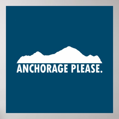 Anchorage Alaska Please Poster