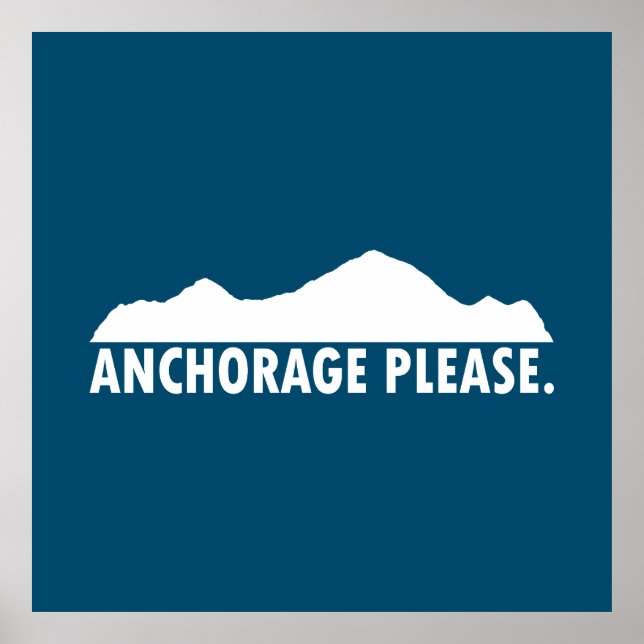 Anchorage Alaska Please Poster (Front)
