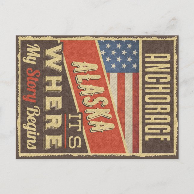 Anchorage Alaska Postcard (Front)
