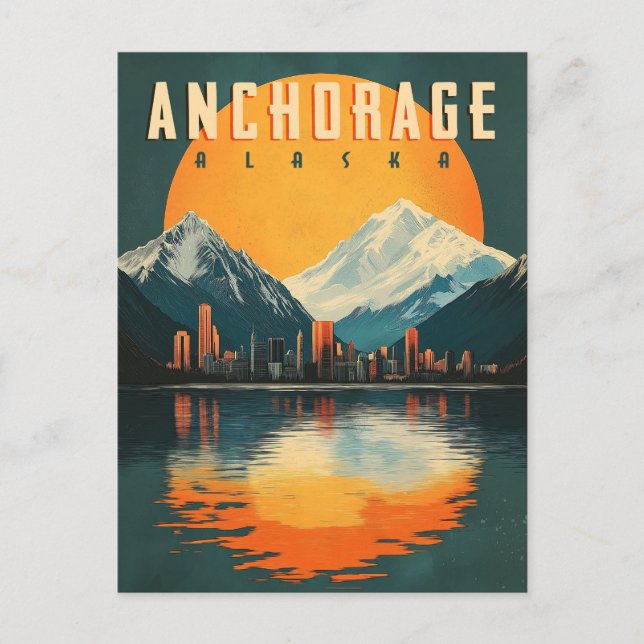 Anchorage, Alaska Postcard - Stunning City Views (Front)