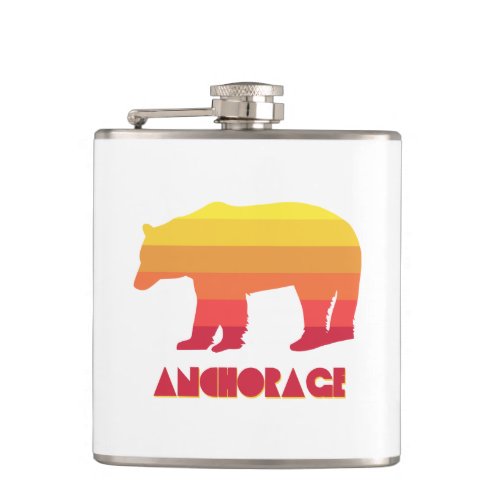 Anchorage Alaska Rainbow Bear Flask