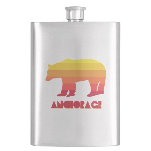 Anchorage Alaska Rainbow Bear Flask
