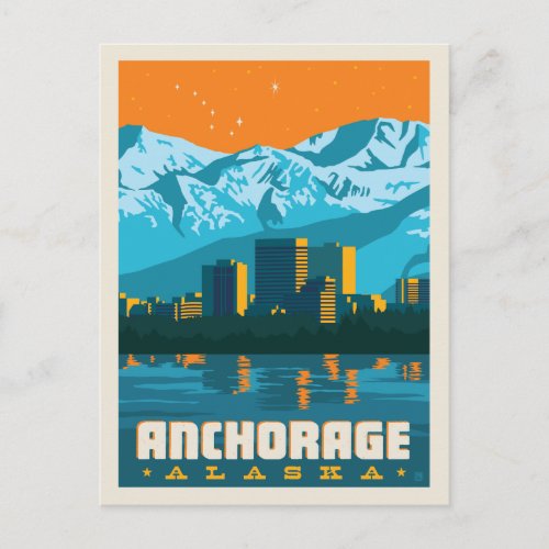 Anchorage Alaska  Save the Date Announcement Postcard