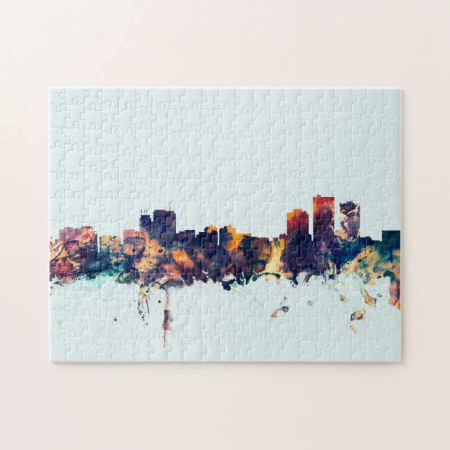Anchorage Alaska Skyline Jigsaw Puzzle (Horizontal)