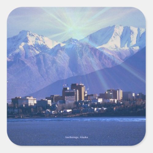 Anchorage Alaska Square Sticker