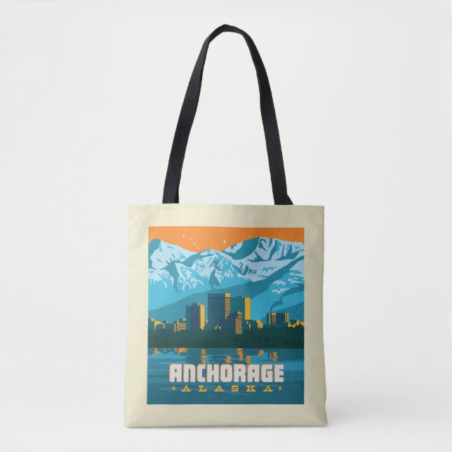 Anchorage, Alaska Tote Bag (Front)