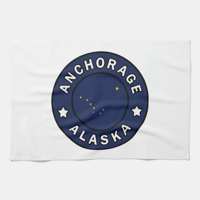Anchorage Alaska Towel (Horizontal)