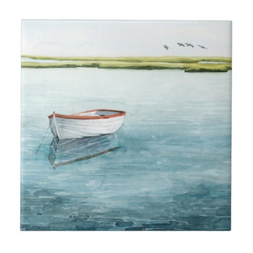 Anchored Bay I Ceramic Tile