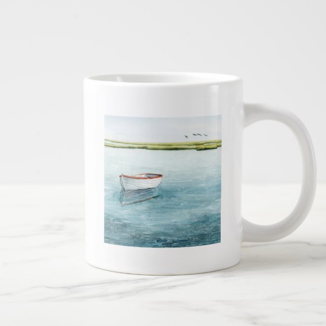 Anchored Bay I Giant Coffee Mug (Right)