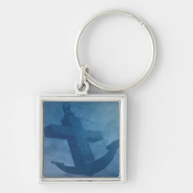 Anchored Cross Keychain (Front)