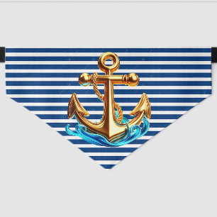 Anchored in adventure pet bandana collar