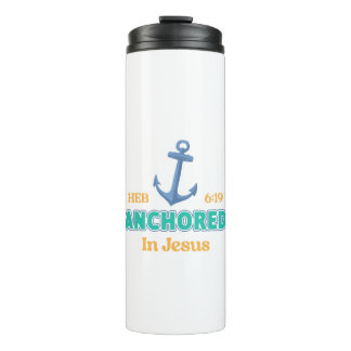 Anchored in Christ Tumbler with Hebrews 6:19