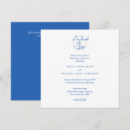 Anchored in Love Nautical Wedding Invitation | Zazzle