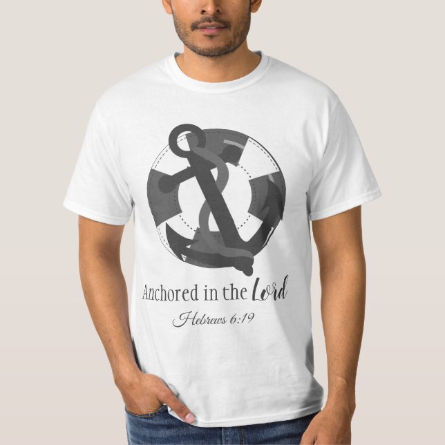 Anchored in the Lord Men T-Shirt (Front)