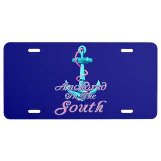 Anchored in the south license plate