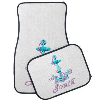 Anchored In the South Nautical Car Floor Mat