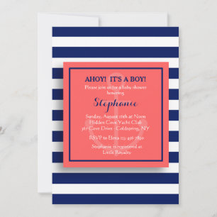 Anchored Nautical Invitation