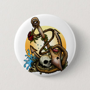 Anchored Pinback Button