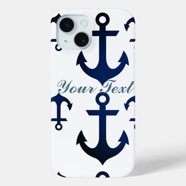 Anchors Ahoy Nautical Case-Mate iPhone Case (Back)