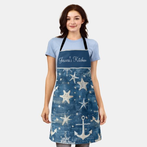 Anchors and Starfish Apron