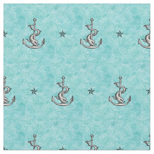 Anchors and Stars Pattern - Festina Lente Fabric