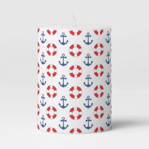 Anchors Away 3" x 4" Pillar Candle