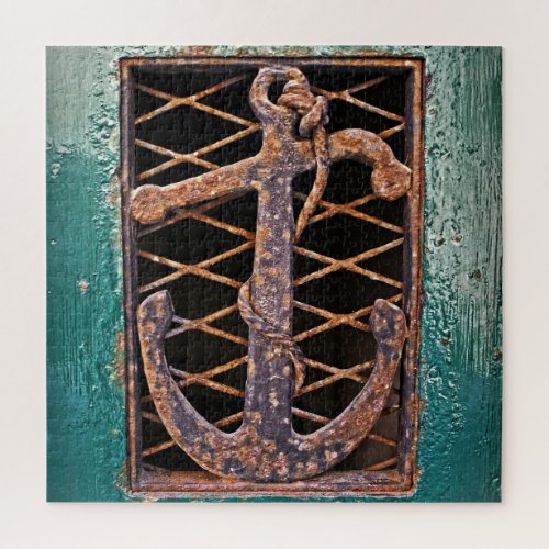 Anchors Away _ Antique Door Italy _ 20x20 _676 pc Jigsaw Puzzle
