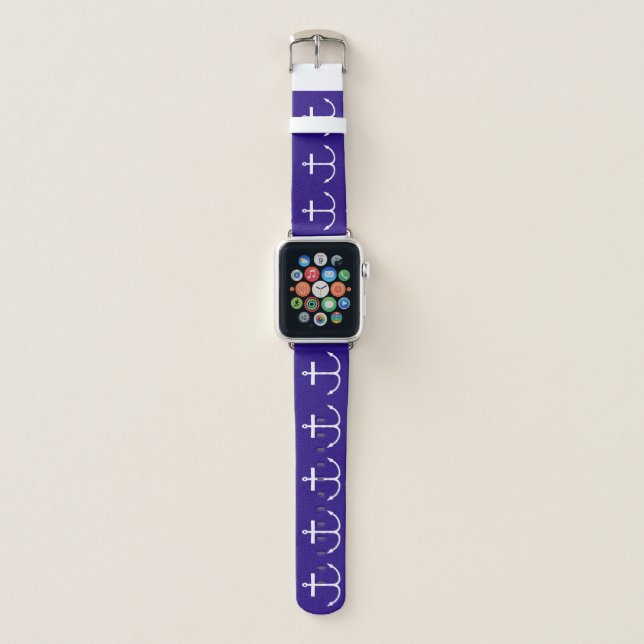 Anchors Away Apple Watch Band (Lite Print) (Front)