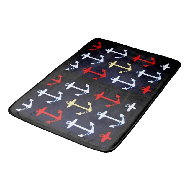 Anchors Away Bathroom Mat (Angled)